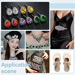 50 pieza de rhinestone de vidrio para coser&nbsp;GACR-WR0001-02B