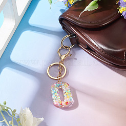 Porte-clés numéro 0 en résine transparente&nbsp;KEYC-TADJ0001-10J
