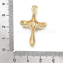 Pendenti in zirconi cubici trasparenti in micro pavè di ottone&nbsp;CU-CBA4BAF-09G