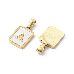 Pendentifs en forme de coquillage pavé en acier inoxydable 304 avec placage ionique (IP)&nbsp;STAS-G327-01G-A