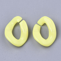 Opake Acryl Verknüpfung Ringe&nbsp;LS-SACR-R248-01H