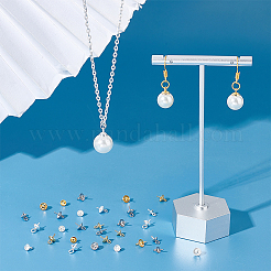 120 Stück 6 Stile 201 & 304 Edelstahl Tasse Perle Peg Bails Pin Anhänger&nbsp;STAS-UN0043-45