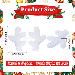 100 stücke 2 arten weihnachten thema ornament zubehör&nbsp;FIND-GF0007-15C