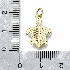 Pendentifs en laiton zircon cubique transparent&nbsp;KK-V010-07G-01
