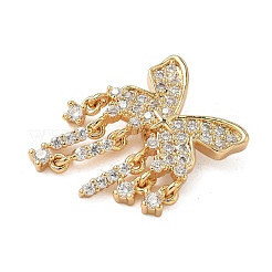 Pendentifs en laiton zircon cubique transparent&nbsp;KK-S531-28G