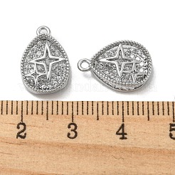 Pendentifs avec zircon cubiques à micro-pavés en laiton&nbsp;KK-H460-06P