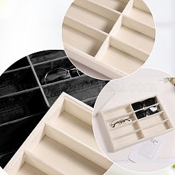 8 rechteckige MDF-Platte mit Samtbezug&nbsp;ODIS-SP0002-21A