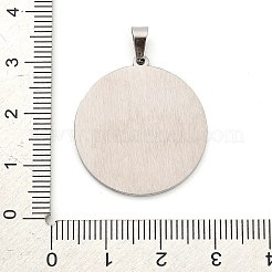 Pendentifs en acier inoxydable 304 anti-ternissement&nbsp;STAS-R134-01P-01