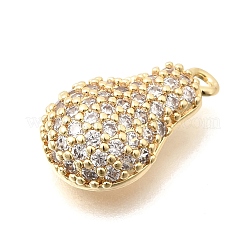 Messing micro pave klare zirkonia anhänger&nbsp;KK-N287-12G