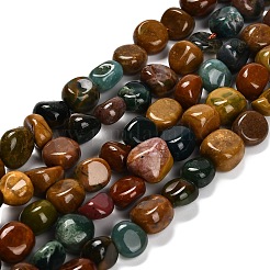 Natur Ozean Jaspis Perlen Stränge&nbsp;X-G-P568-C06-01
