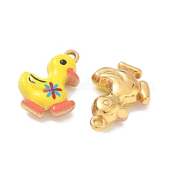 304 Edelstahl-Emaille-Anhänger&nbsp;STAS-Q119-06G-02