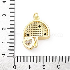Colgante micropavé cubic zirconia de latón&nbsp;KK-U066-16G