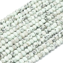 Natur Sesam Jaspis Perlen Stränge&nbsp;G-P575-A52-6x4mm
