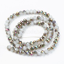 Chapelets de perles en verre électroplaqué&nbsp;EGLA-A034-J4mm-R05