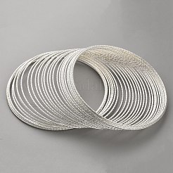 Strukturierter Eisen-Memory-Perlendraht für die DIY-Schmuckherstellung&nbsp;FIND-WH0472-08S