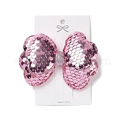 Paillettenstoff Filzstoff Alligator Haarspange&nbsp;OHAR-R100-02D