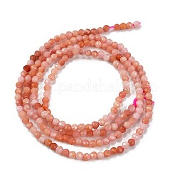 Natürliche rosa Aventurin Perlen Stränge&nbsp;G-M438-A09-02