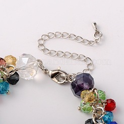 Trendy facettierten Glasperlen Armbänder&nbsp;BJEW-JB01642-06
