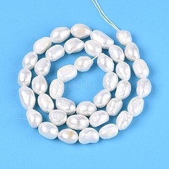 Natürliche kultivierte Süßwasserperlenperlenstränge&nbsp;PEAR-N014-06I-01