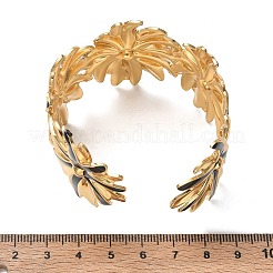 304 Edelstahl Emaille Manschette Armreifen für Damen&nbsp;SA-CBAFD7D-02G