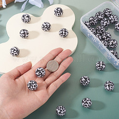 30 Stück runde Rhinestone Harz-Perlen&nbsp;OACR-TA0004-28B