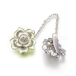 Clips de collier en alliage strass&nbsp;AJEW-WH0084-02