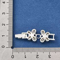 Messing Micro Pave klare Zirkonia Falte über Verschlüsse&nbsp;KK-R222-07S