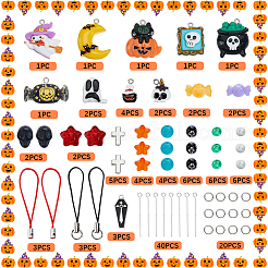 Kit de fabrication de sangles pour mobile sur le thème d'Halloween&nbsp;DIY-SC0032-67