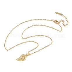 Collana con ciondolo a forma di cuore diviso&nbsp;NJEW-JN06106