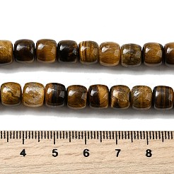 Natürlichen Tigerauge Perlen Stränge&nbsp;G-A275-C01-7x8mm-AB