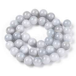 Natürlich gefärbte gelbe Jadeperlenstränge&nbsp;G-R271-6mm-YXS18-01