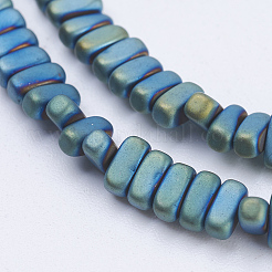 Chapelets de perles en hématite synthétique sans magnétiques&nbsp;G-J382-2x4x2mm-A-F