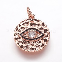 Pendentifs en laiton martelé&nbsp;KK-K207-02