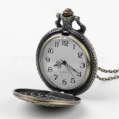 Legierung Quarz Taschenuhren&nbsp;WACH-D068-07