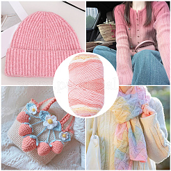 Fil à tricoter en coton et fibres acryliques&nbsp;DIY-WH20055-121B
