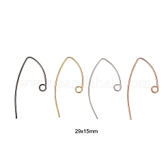 Ganci per orecchini in ottone 32 pz 4 colori&nbsp;KK-LS0001-18