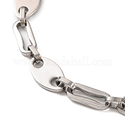 201 bracciali a catena in acciaio inossidabile con chicchi di caffè&nbsp;BJEW-B078-91P