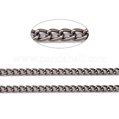 Ovale Panzerketten aus oxidiertem Aluminium&nbsp;CHA-G001-10EB