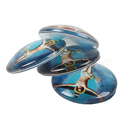 Gesù e la Vergine stampato mezzo bicchiere cabochon rotondo / dome&nbsp;GGLA-N004-14mm-A