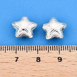 Strukturierte 925 Sterling Silber Perlen&nbsp;STER-T007-81S-A