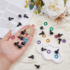 48 Set mit 8 Farben Plastikaugen für Puppen&nbsp;FIND-FH0008-82