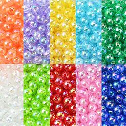 3000pcs 10 Farben umweltfreundliche transparente Acrylperlen&nbsp;TACR-CJ0001-15