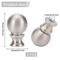 Remates de lámpara de bola de aleación de zinc para perilla superior de lámparas&nbsp;FIND-WH0048-52