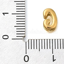 Ionenplattierung (IP) 304 Edelstahl-Schiebe-Charms&nbsp;STAS-B075-37G-G