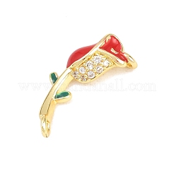 Ottone micro spianare pendenti zirconi&nbsp;KK-H273-35G-03