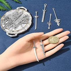 Pendenti grandi in lega di stile tibetano da 60 pz 6 stili&nbsp;TIBEP-FS0001-25