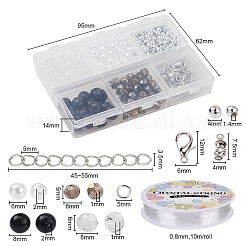 Kit de fabrication de bracelets en perles d'imitation et pierres précieuses&nbsp;DIY-YW0004-33