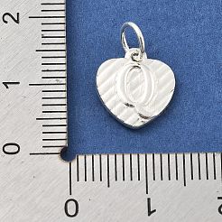925 Herz aus Sterlingsilber mit Großbuchstaben-Anhängern&nbsp;STER-S009-13Q-S