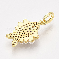 Ottone micro spianare pendenti zirconi&nbsp;ZIRC-T006-67G