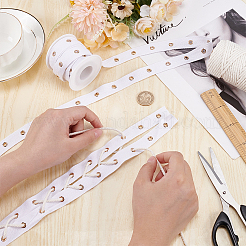 Ruban de coton de 6.25 mètre avec œillets plaqués or&nbsp;OCOR-BC0006-75B